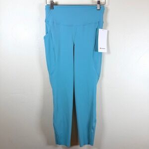 Lululemon Fast and Free High-Rise Tight 25" Pockets Sz 8 Tidal Teal Reflective